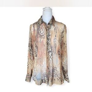 Liz Claiborne Snake Print Blouse